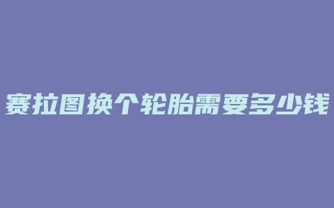 赛拉图换个轮胎需要多少钱一个