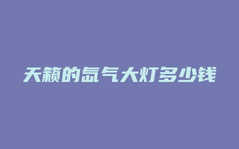 天籁的氙气大灯多少钱