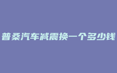 普桑汽车减震换一个多少钱