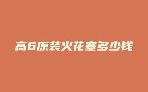 高6原装火花塞多少钱