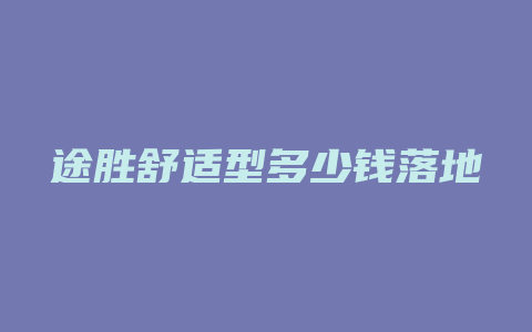 途胜舒适型多少钱落地